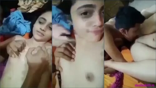 Lover kisses his GF and fucks her in desi sex video